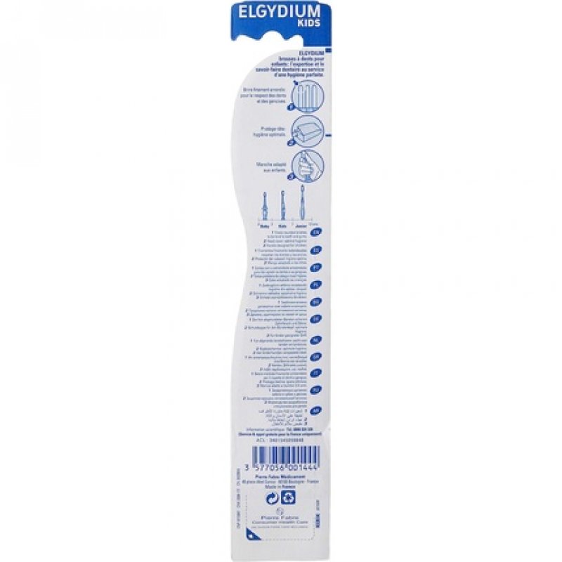 Elgydium Kids Toothbrush Supple Purple and Green