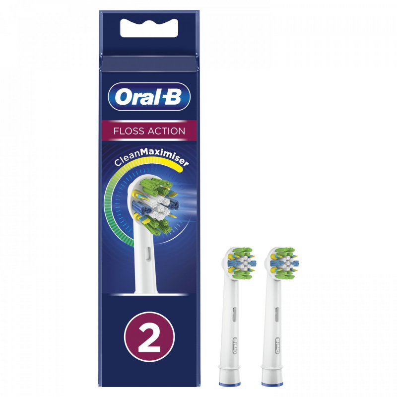 Oral-B FlossAction 80338475 tête de brosses 2 pièce(s) Blanc