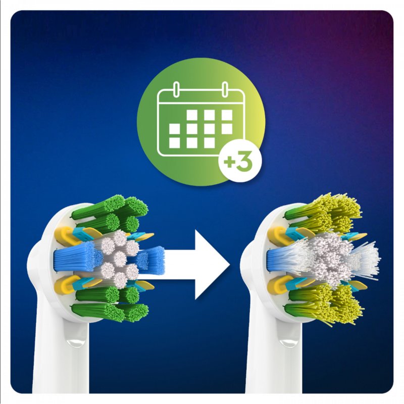 Oral-B FlossAction 80338475 toothbrush head 2 pc(s) White