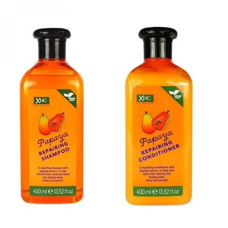 XHC 400ml Papaya Repairing Vegan Friendly Shampoo/Conditioner