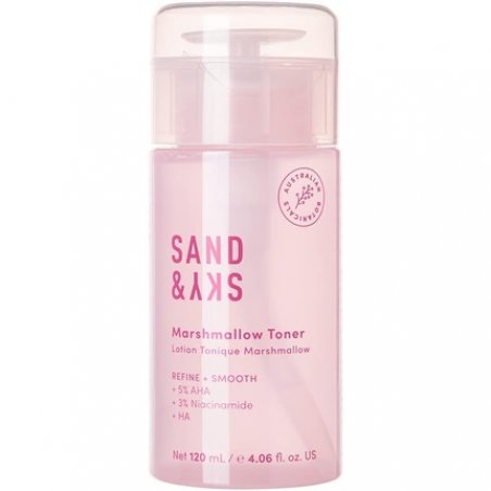 Sand & Sky Marshmallow Toner Hydrating Exfoliating Facial Toner to Brighten Skin Pore Tightening Minimizing Redness