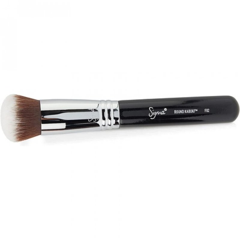 Sigma F82 Round Kabuki Foundation Brush - Makeup Brush for Powder Foundation - Flawless Application - Vegan