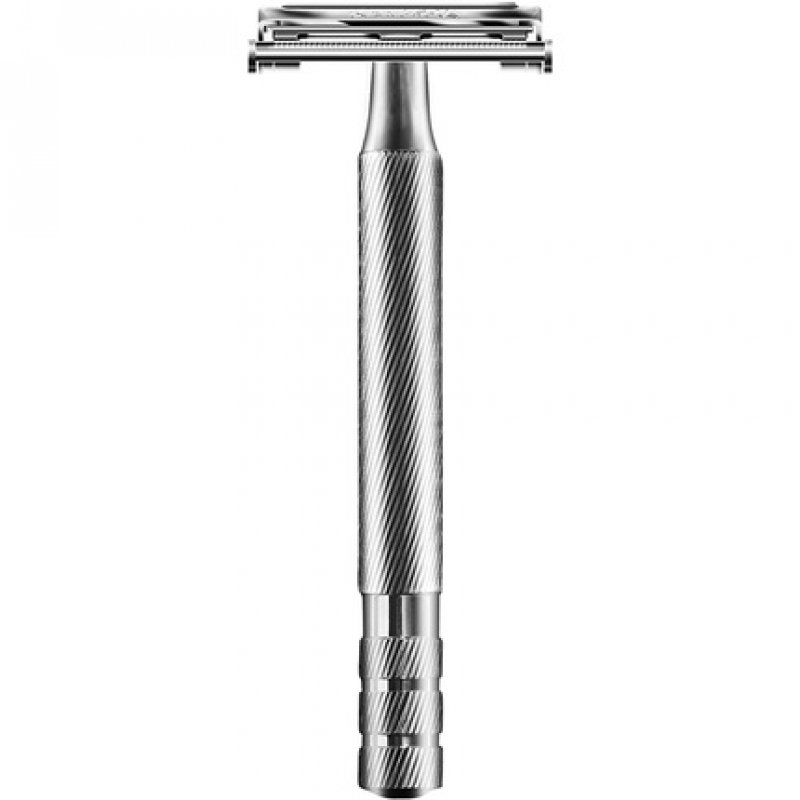 Wilkinson Sword Barber's Style for Men Authentic Collection Double Edge Razor with 5 Blades Shave Brush and Soap Bowl