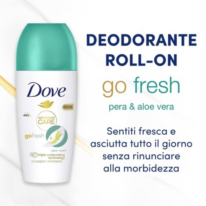 Dove Advanced Care Pear and Aloe Roll On Deodorant 50ml