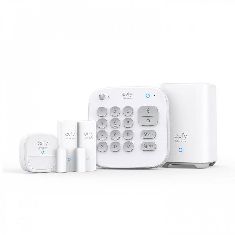 Eufy Security 5 - Piece Home Alarm Kit, Home Security System, Keypad, Motion Sensor, 2 Entry Sensors, Home Alarm