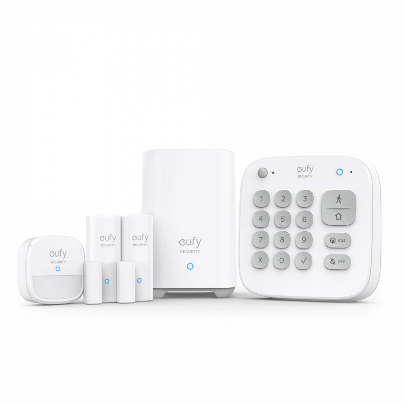 Eufy Security 5 - Piece Home Alarm Kit, Home Security System, Keypad, Motion Sensor, 2 Entry Sensors, Home Alarm
