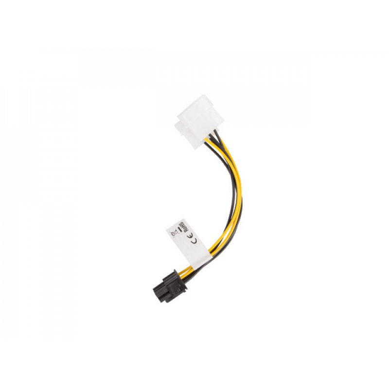 CABLE LANBERG ALIMENTACION MOLEX 2X MACHO A HEMBRA BTX 6 PIN PSU 15 CM