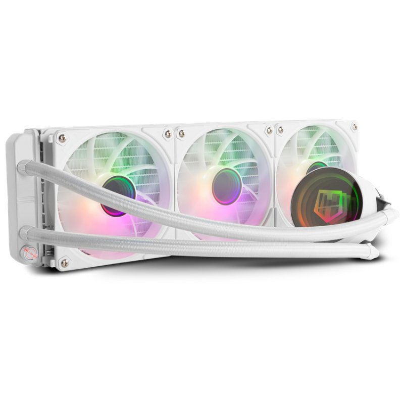 NOX NXHUMMERM360ARGBW computer cooling system Processor All-in-one liquid cooler 12 cm White 1 pc(s)