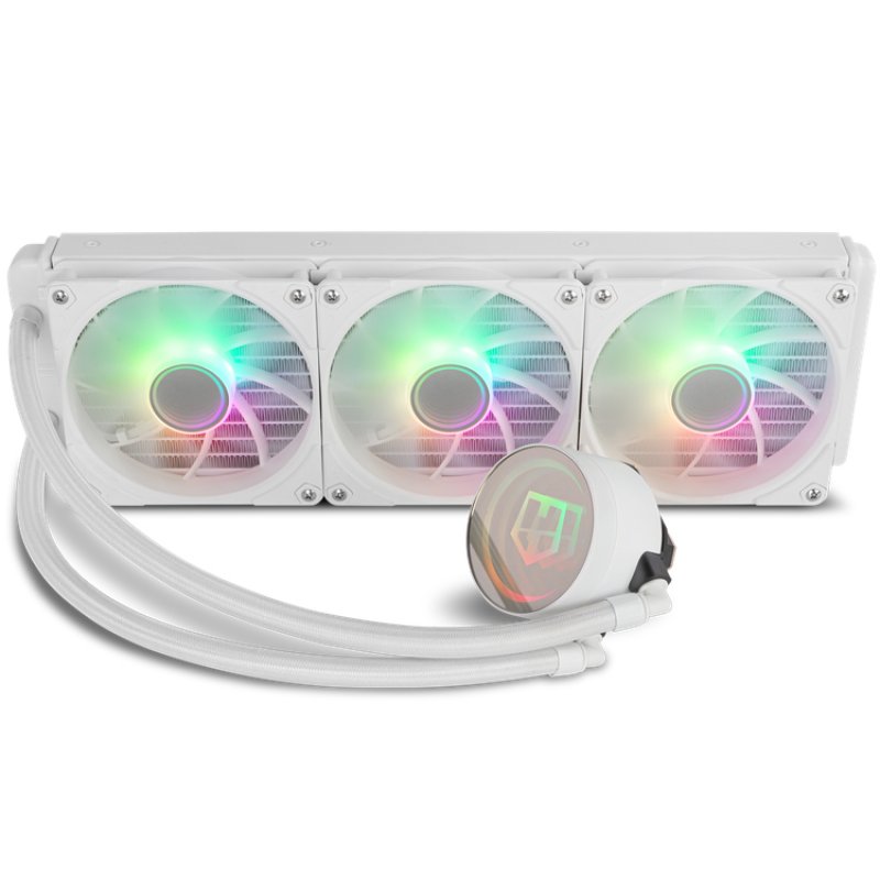 NOX NXHUMMERM360ARGBW computer cooling system Processor All-in-one liquid cooler 12 cm White 1 pc(s)