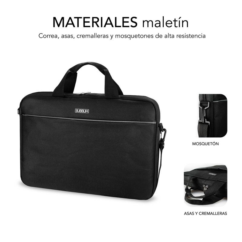 SUBBLIM SUB-LB-2SP0050 sacoche d'ordinateurs portables 39,6 cm (15.6") Sac Toploader Noir