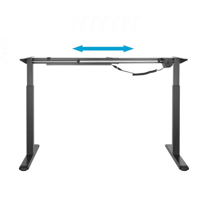 BASTIDOR ESCRITORIO MOTORIZADO AISENS ALTURA AJUSTABLE PANEL CONTROL 80KG NEGRO