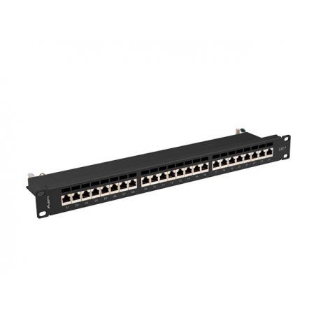 PATCH PANEL LANBERG 24 PUERTOS 1U 19? CAT.7 FTP NEGRO