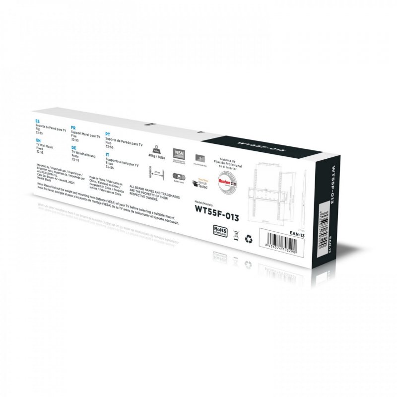 AISENS WT55F-013 support pour téléviseur 81,3 cm (32") Noir