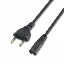 AISENS A132-0173 power cable Black 1.5 m CEE7/7 C7 coupler