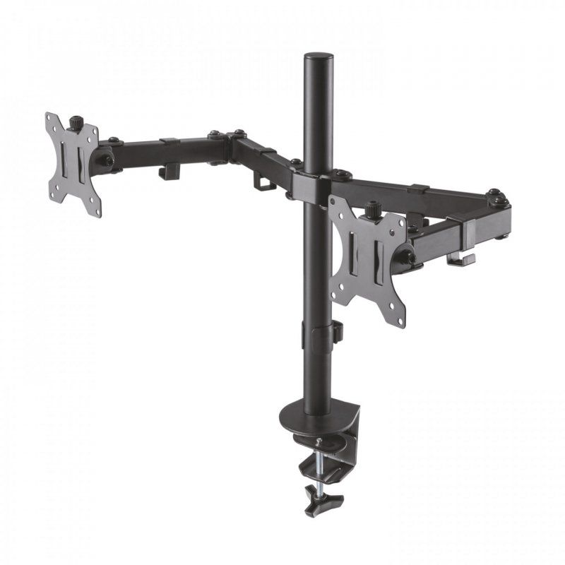 SOPORTE AISENS MESA GIRA. INCLI. 2 MONITOR 8KG 3 PIVOTES 2 BRAZOS 13-32 NEGRO