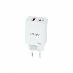 CARGADOR DE PARED TOOQ GAN USB C PD USB-A QC 45W