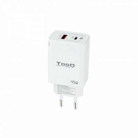 CARGADOR DE PARED TOOQ GAN USB C PD USB-A QC 45W