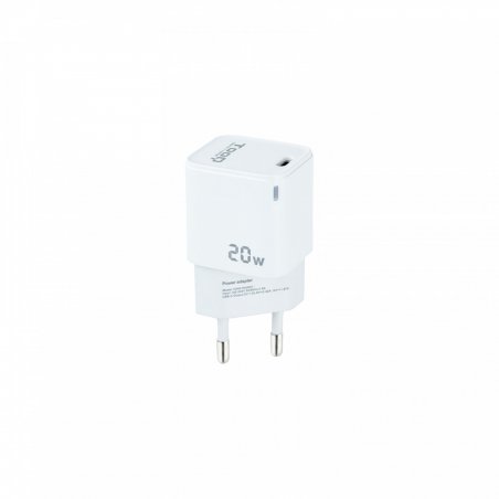 TooQ USB-C PD20W Wall Charger, White