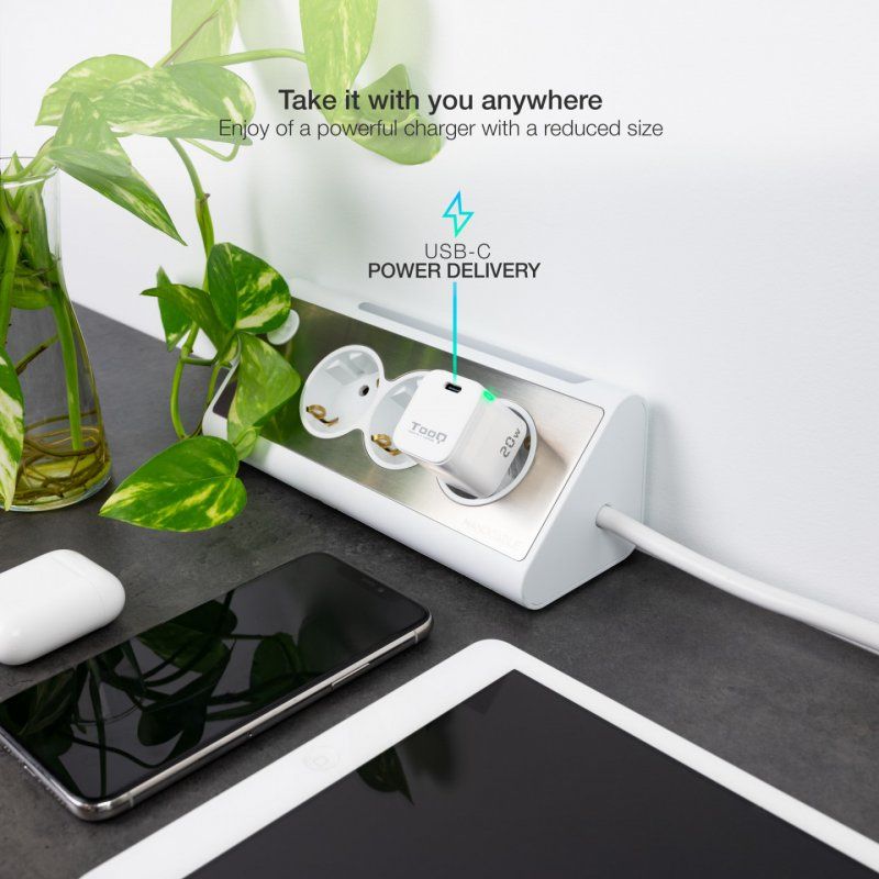 TooQ TQWC-PD20WT chargeur d'appareils mobiles Universel Blanc Secteur Charge rapide Intérieure