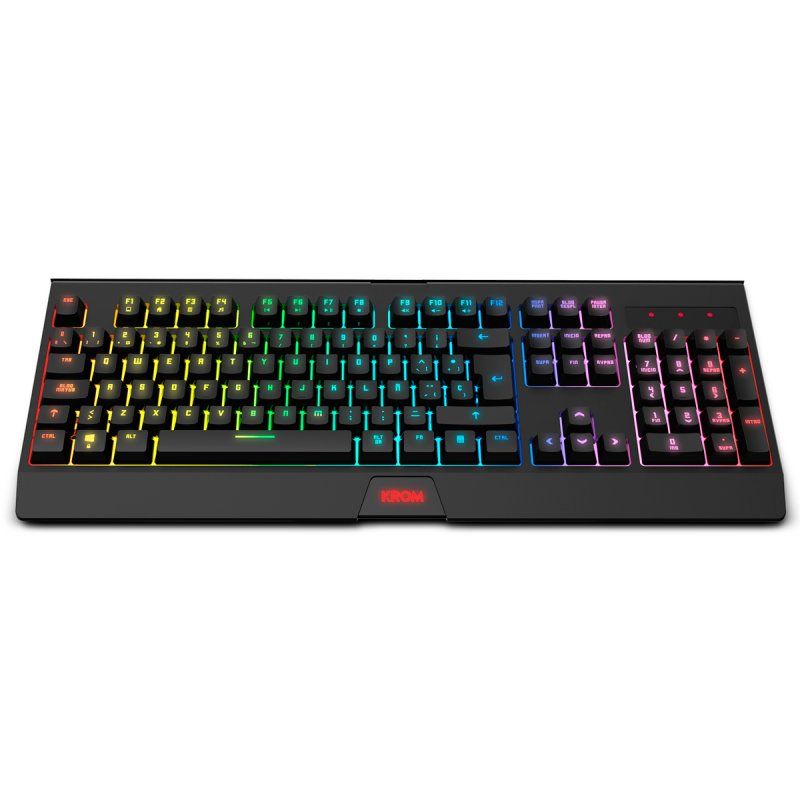 Krom KABALA clavier Souris incluse RF sans fil QWERTY Espagnole Noir