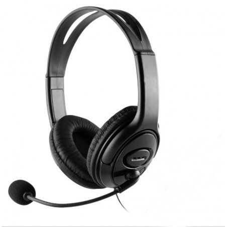CoolBox Coolchat U1 Casque Avec fil Arceau Appels/Musique Noir