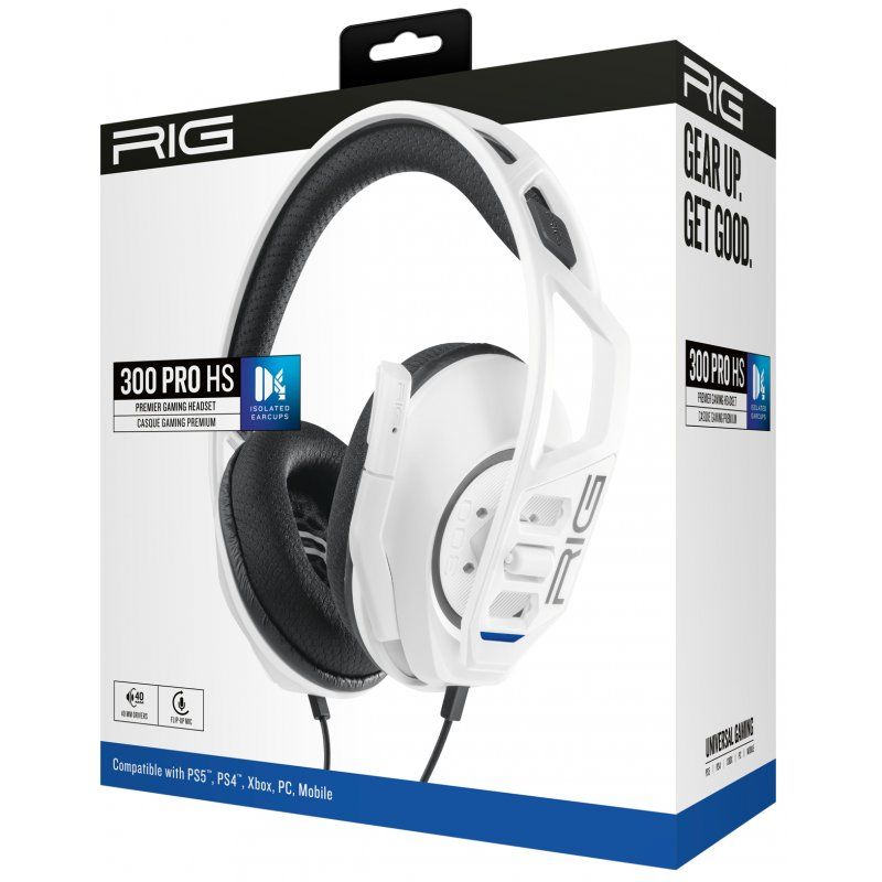 NACON RIG 300 PRO HS Casque Avec fil Arceau Jouer Blanc