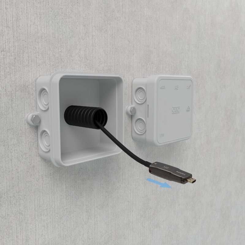 CABLE HDMI AISENS V2.1 OPTICO ACTIVO AOC DESMONTABLE 8K60HZ M/M 15M NEGRO