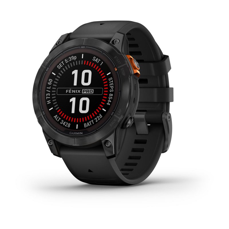 Garmin fēnix 7 Pro 3.3 cm (1.3") MIP 47 mm Digital 260 x 260 pixels Touchscreen Grey Wi-Fi GPS (satellite)