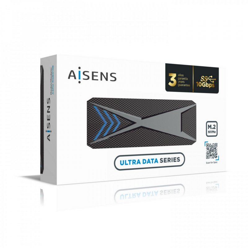 AISENS ASM2-RGB013B storage drive enclosure SSD enclosure Black M.2