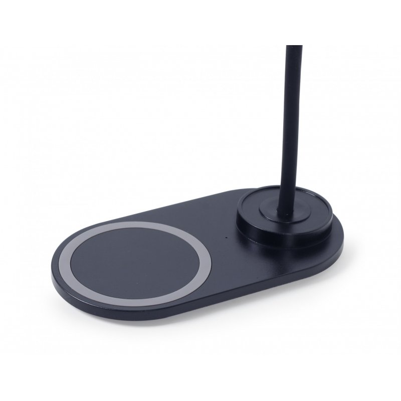 Gembird TA-WPC10-LED-01 chargeur d'appareils mobiles Smartphone Noir CC Recharge sans fil Intérieure