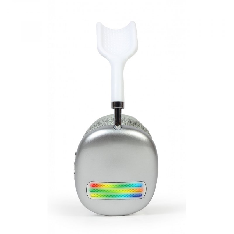 Gembird BHP-LED-02-W écouteur/casque Sans fil Arceau Appels/Musique Bluetooth Blanc