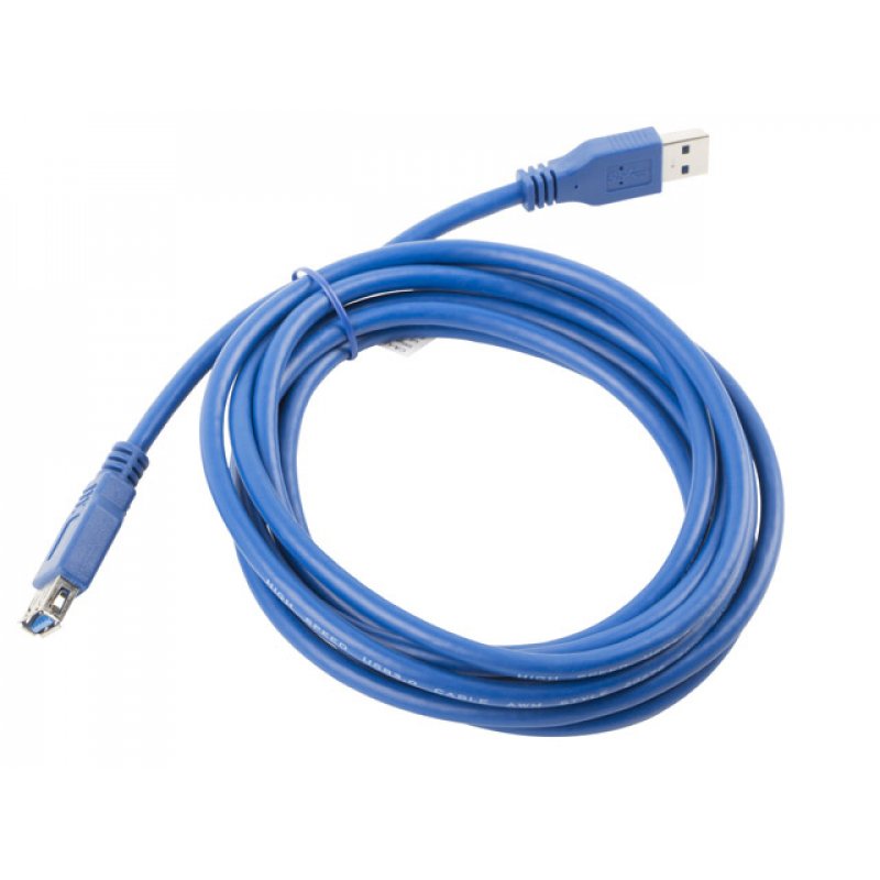 Lanberg CA-US3E-10CC-0030-B USB cable 3 m USB A Blue