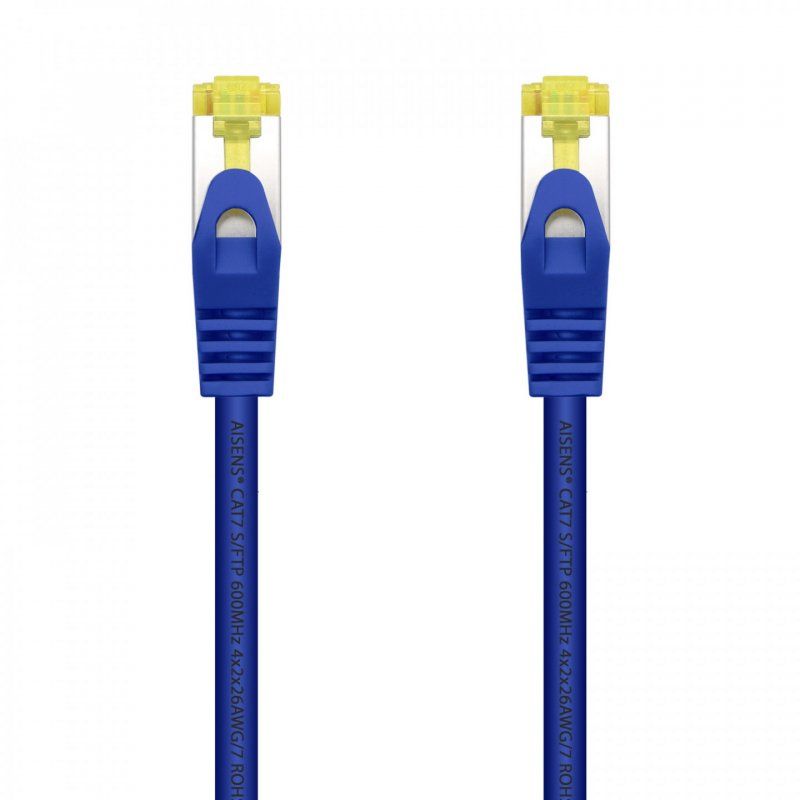 CABLE RED AISENS LATIGUILLO RJ45 LSZH CAT.7 SFTP PIMF 0.5M AZUL