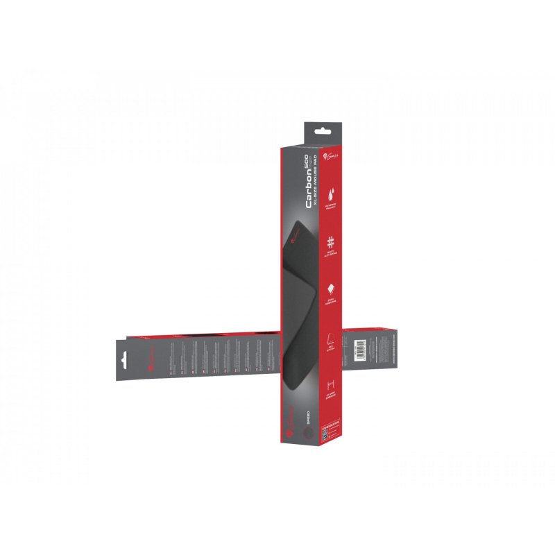 GENESIS Carbon 500 XL Logo Tapis de souris de jeu Noir