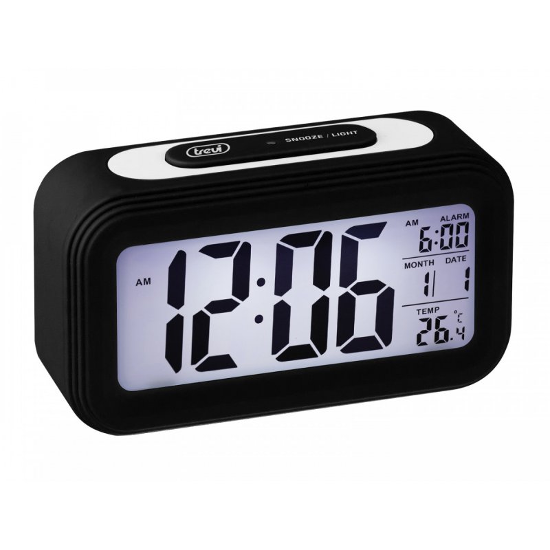 RELOJ DIGITAL CON ALARMA Y TERMÓMETRO TREVI SL 3068 S NEGRO
