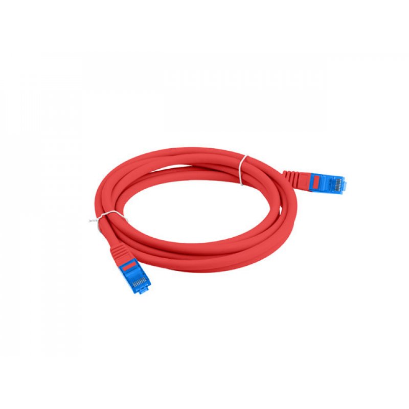 Lanberg PCF6A-10CC-0300-R networking cable Red 3 m Cat6a S/FTP (S-STP)