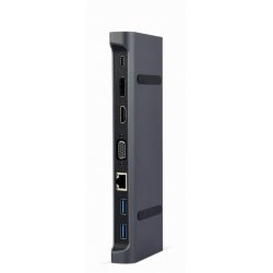 Gembird A-CM-COMBO9-02 laptop dock/port replicator Wired USB 3.2 Gen 1 (3.1 Gen 1) Type-C Grey