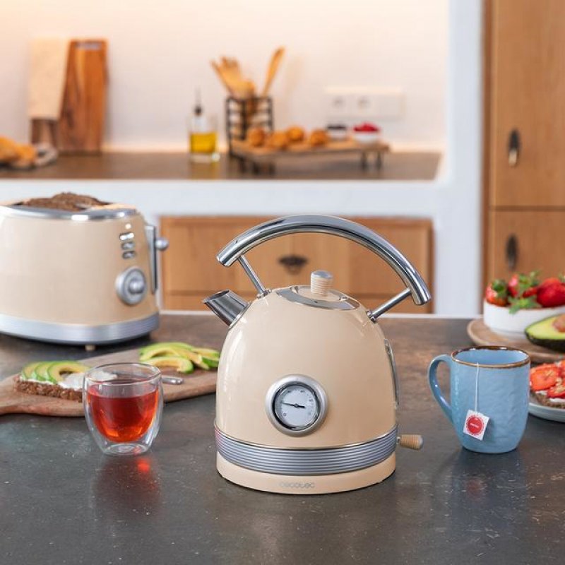 HERVIDOR DE AGUA CECOTEC THERMOSENSE 420 VINTAGE LIGHT BEIGE