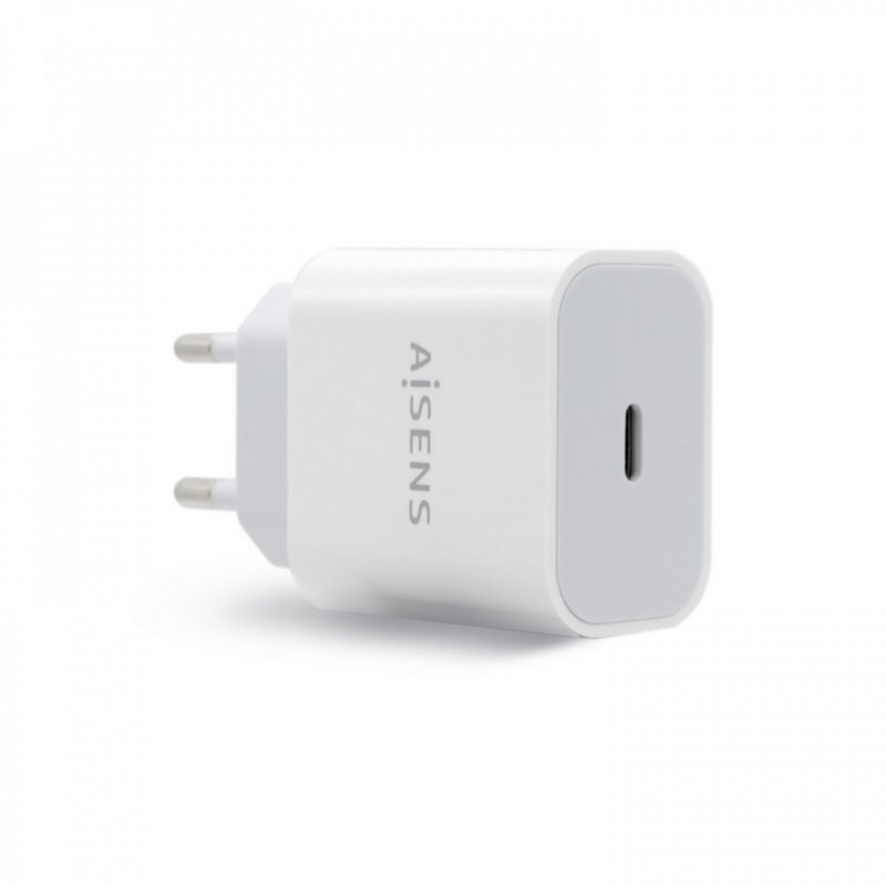 AISENS CARGADOR USB-C PD3.0 1 PUERTO 1xUSB-C 20W BLANCO