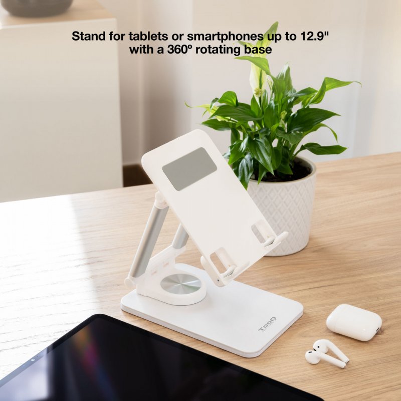 TooQ Adjustable Tablet Stand for Mobile Phone or Tablet up to 12.9"