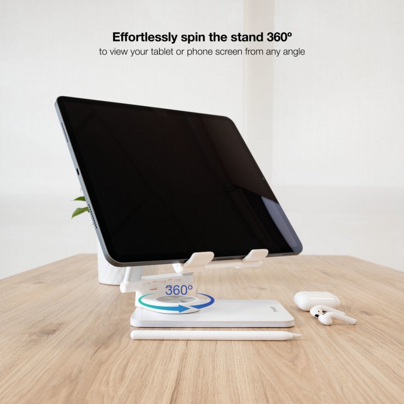 TooQ Adjustable Tablet Stand for Mobile Phone or Tablet up to 12.9"