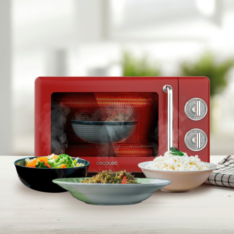 MICROONDAS CECOTEC PROCLEAN 3110 RETRO RED
