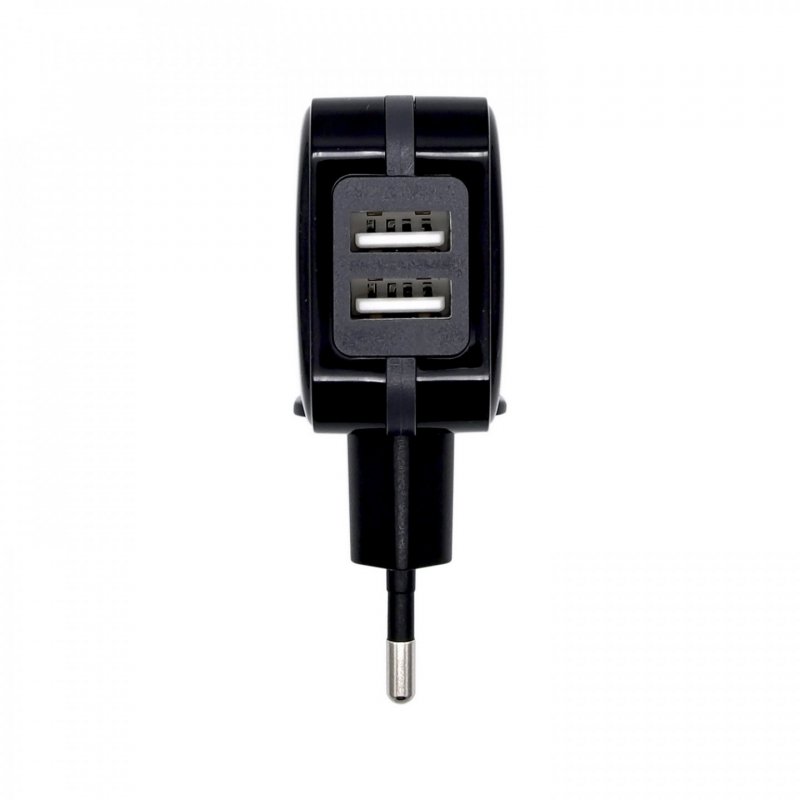 AISENS CARGADOR USB 17W 5V 3.4A 2xUSB CON CONTROL AI NEGRO
