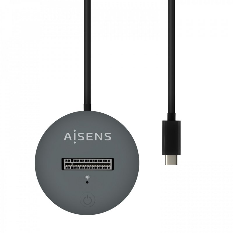 AISENS USB-C Dock M.2 (NGFF) ASUC-M2D014-GR SATA/NVMe to USB3.1 Gen2, Gray