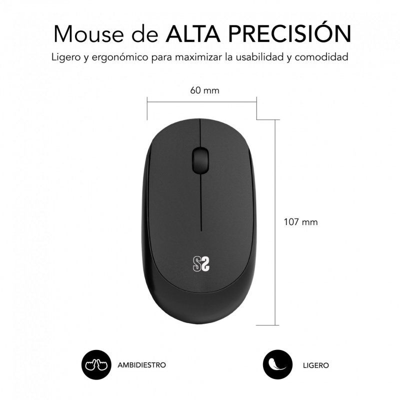 PACK SUBBLIM HARMONY MOUSEPAD XL WIRELESS MOUSE BLACK