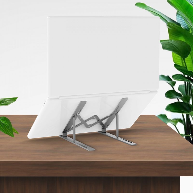 AISENS Adjustable Desktop Support for Laptop / Tablet, Gray