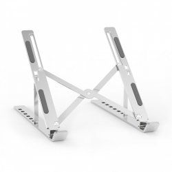AISENS Adjustable Desktop Support for Laptop / Tablet, Silver