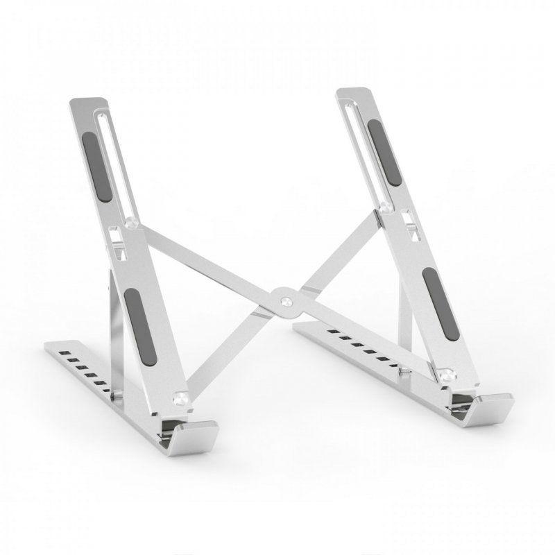 SOPORTE DE SOBREMESA AISENS AJUSTABLE PARA PORTATIL TABLET PLATA