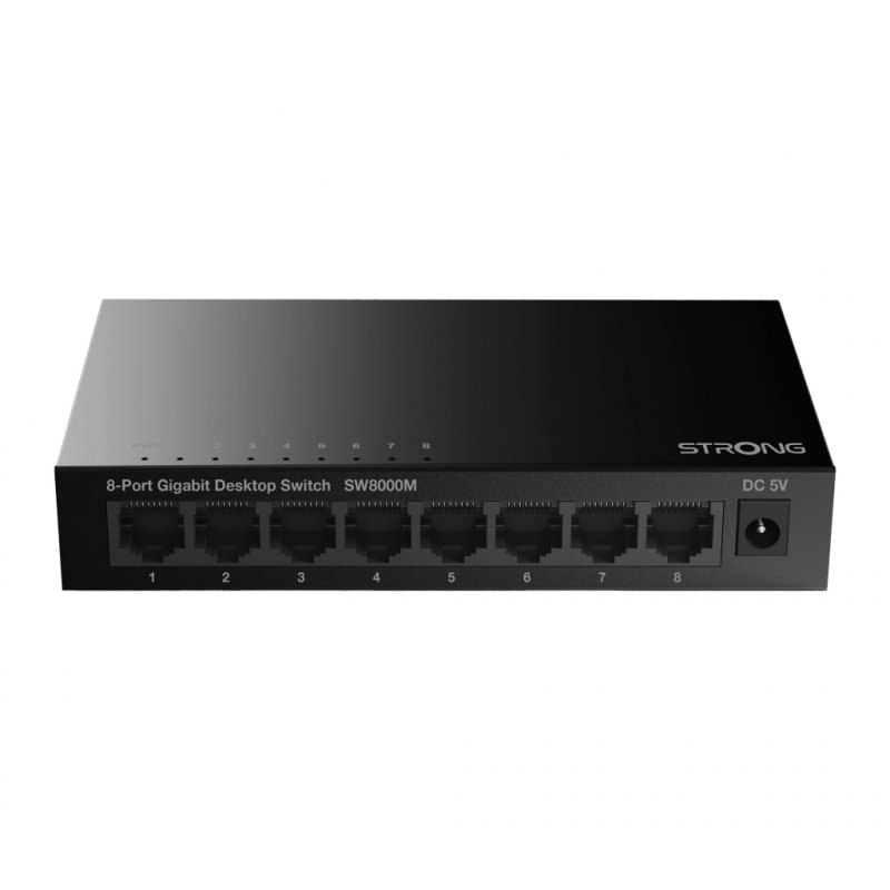 Strong SW8000M network switch Gigabit Ethernet (10/100/1000) Black