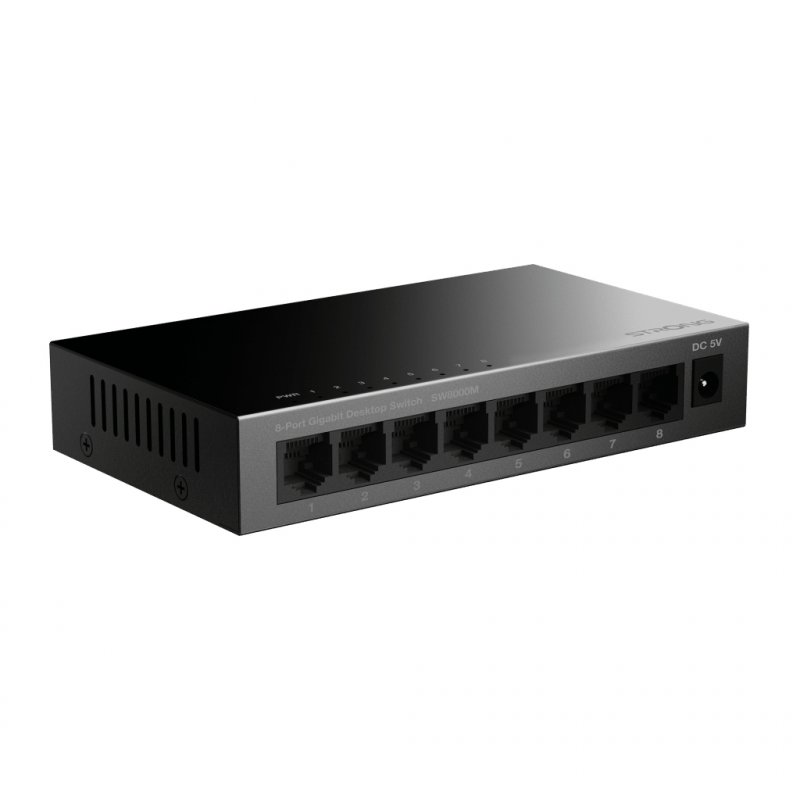 Strong SW8000M network switch Gigabit Ethernet (10/100/1000) Black